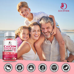 GMP-certified calcium citrate gummies product shot