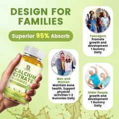 Active woman taking a calcium gummy for daily wellness