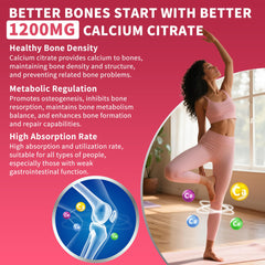 Calcium citrate 1200 mg gummy bottle label