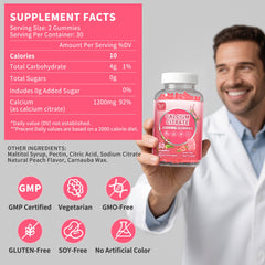 GMP-certified vegan calcium gummies icon