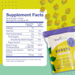 Close-up of BariBurst Lemon Lime chews