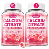 Product label showing Calcium Citrate Gummies 1200 mg