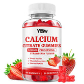 Front view of Calcium Citrate Gummies 1200mg bottle