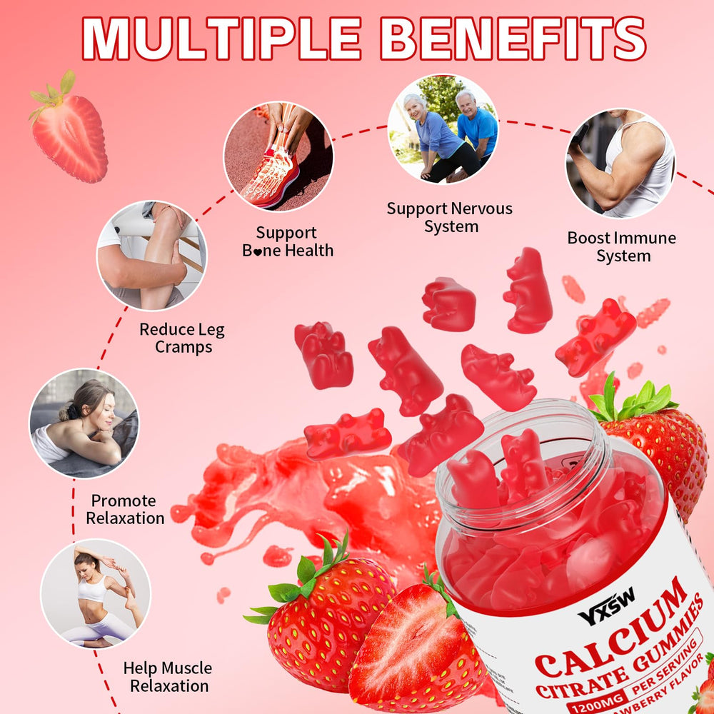 Ingredients list for calcium citrate gummies 1200mg