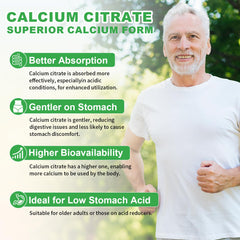 Pack of 2 calcium citrate gummies bottles