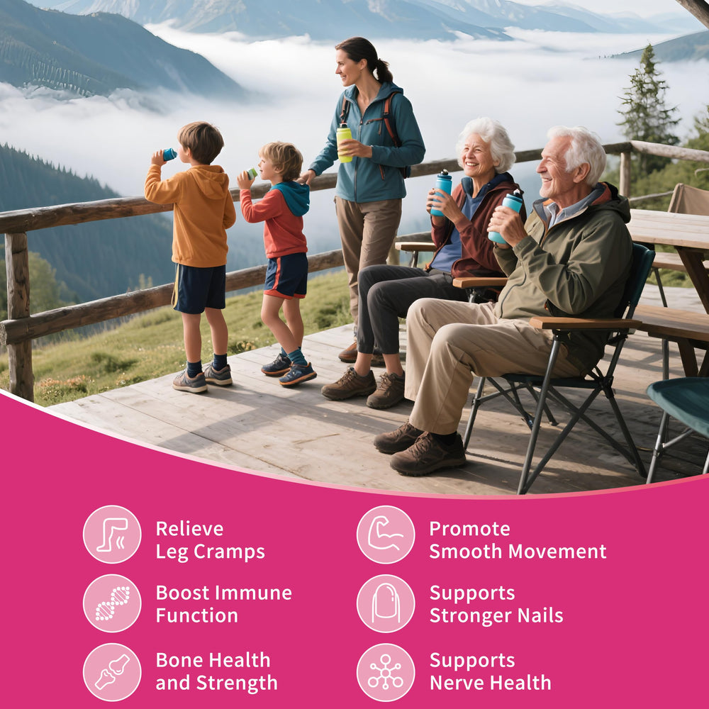 Three-pack calcium citrate gummies packaging on white background