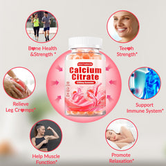 Front of bottle highlighting 1200 mg calcium per serving