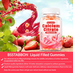 Packaging and label design of calcium citrate gummies (120 count)