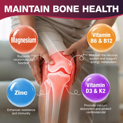 Graphic showing gummy ingredients and minerals