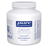 Pure Encapsulations Calcium with Vitamin D3 bottle – 180 capsules