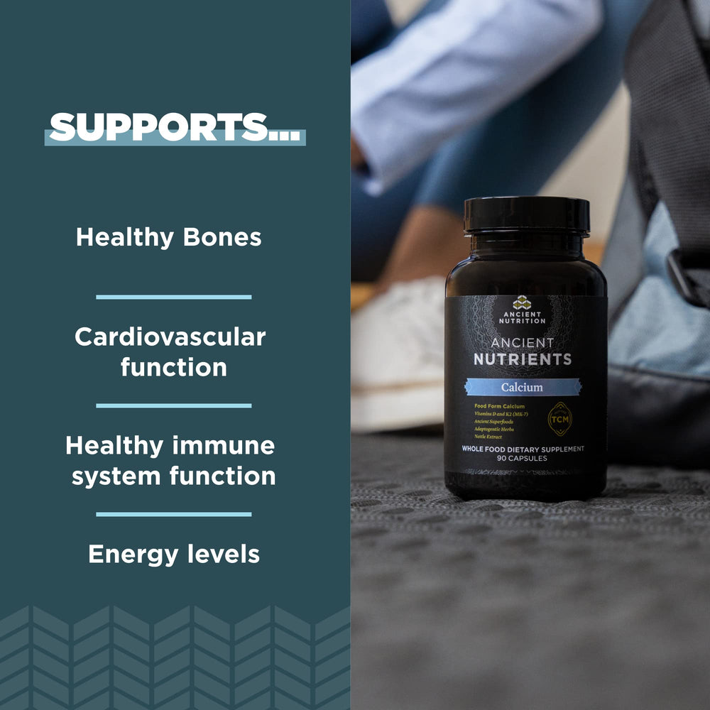 Ingredients: calcium, vitamin D, vitamin K2 close-up