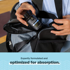 Serving suggestion with water and capsules