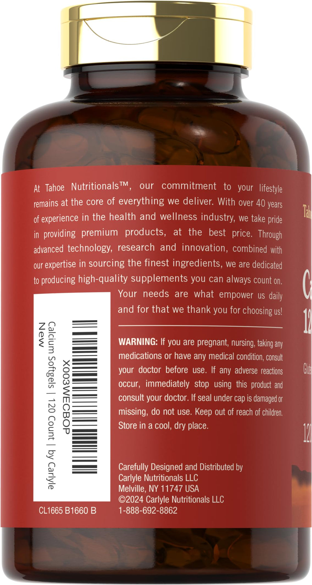 Serving illustration of calcium and D3 softgels