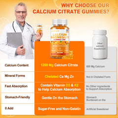 Gluten-free vegan calcium supplement bottle
