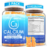 Bottle of Calcium Gummies 600mg with orange flavor