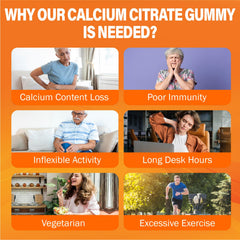 Vegan, GMO-free, gluten-free calcium gummies with third-party testing