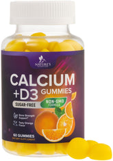 Calcium gummies with vitamin D3 400 IU – sugar-free, 60-count