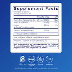 Diagram depicting calcium metabolism and vascular health with Vitamin K