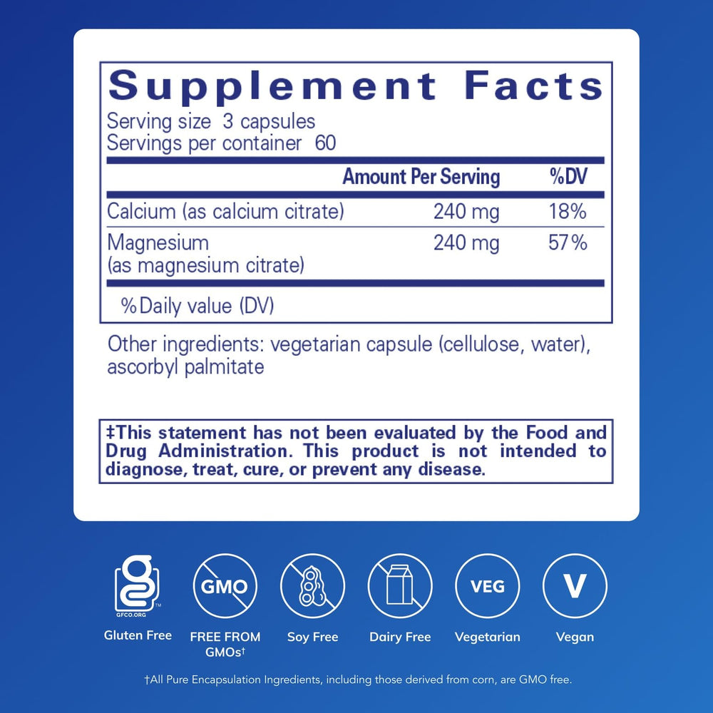 Calcium Magnesium Citrate capsules