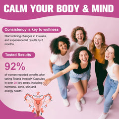 Calcium, Magnesium, Zinc, Vitamin B6 and B12 included with inositol.