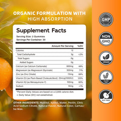 Close-up of an orange gummy