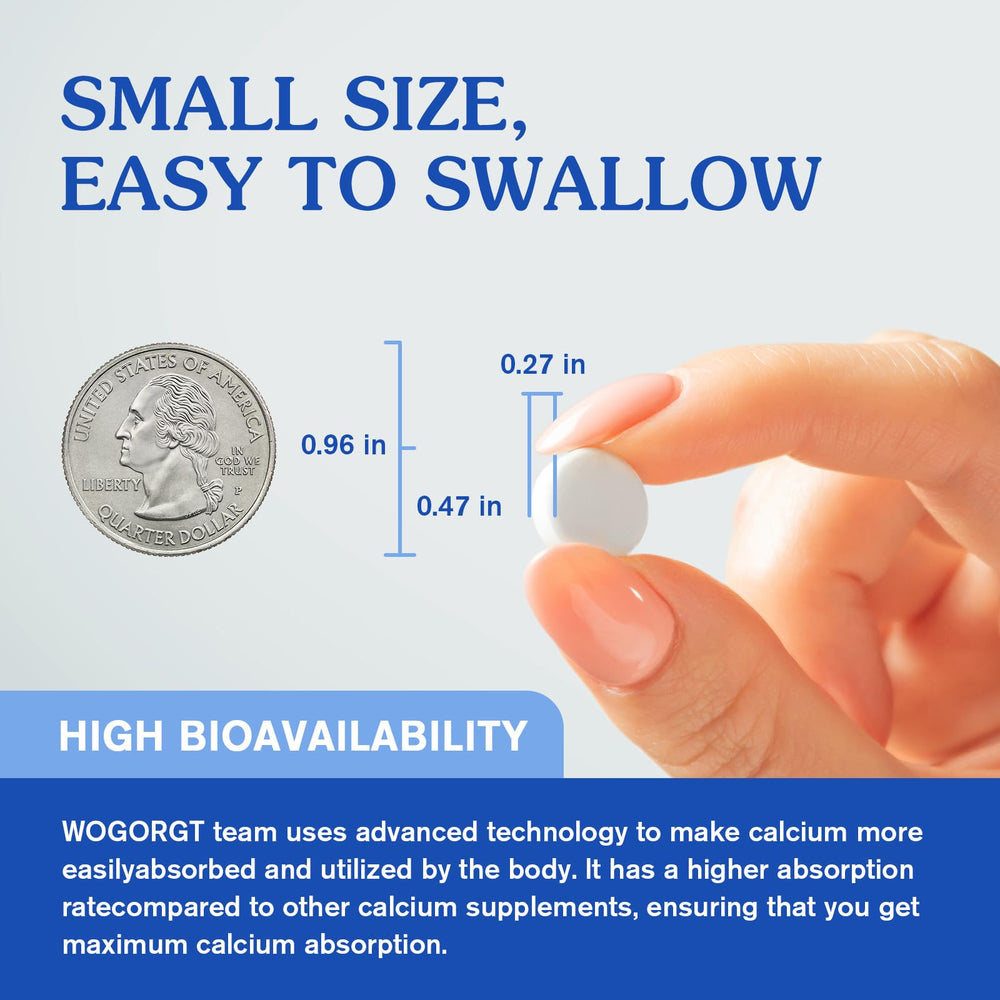 Calcium, Magnesium, Zinc and Vitamin D3 for enhanced absorption