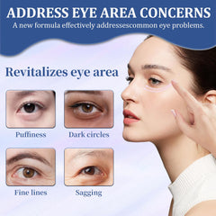 Product being applied around the eye area