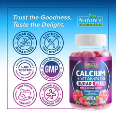 Detail shot of gummy vitamins with calcium and D3