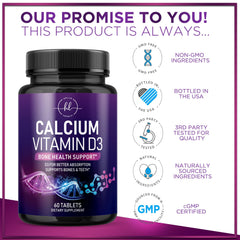 Packaging focusing on women's health benefits and calcium support