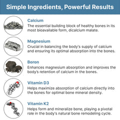 Close up of Calciven bottle label showing key ingredients