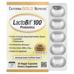California Gold Nutrition LactoBif Probiotics bottle – front view