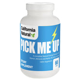 California Natural Pick Me Up Vitamin bottle – front view, 60-count