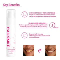 Close-up of CALLSMILE 2 oz bottle label