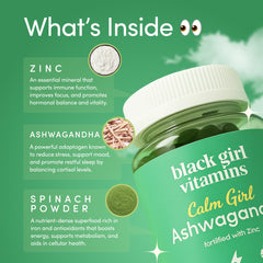 Close-up of Calm Girl Ashwagandha + Zinc Gummies