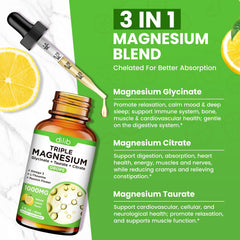 Calm magnesium drops ingredients and bottle design