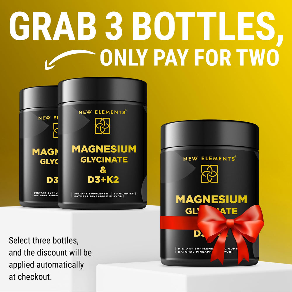 Close-up of bottle showing D3 and K2 details