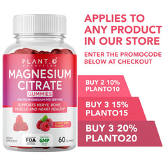 Nutrition facts panel of Calm Magnesium Gummies