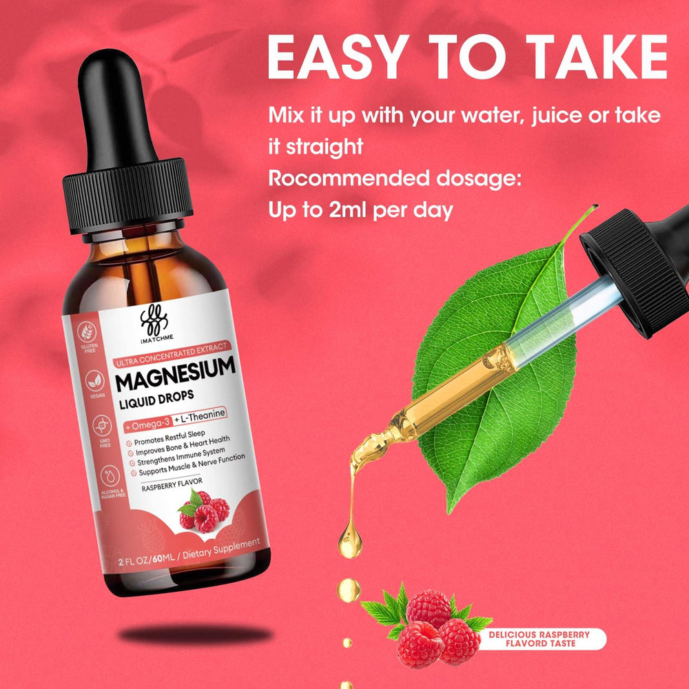 Packaging: Calm Magnesium Liquid Drops bottle and box