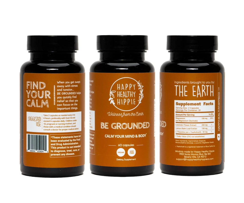 Happy Healthy Hippie branding with calm mood imagery