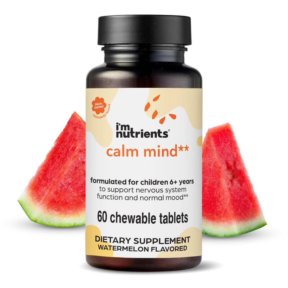 I’m Nutrients Calm Mind kids saffron chewables bottle with 60 tablets