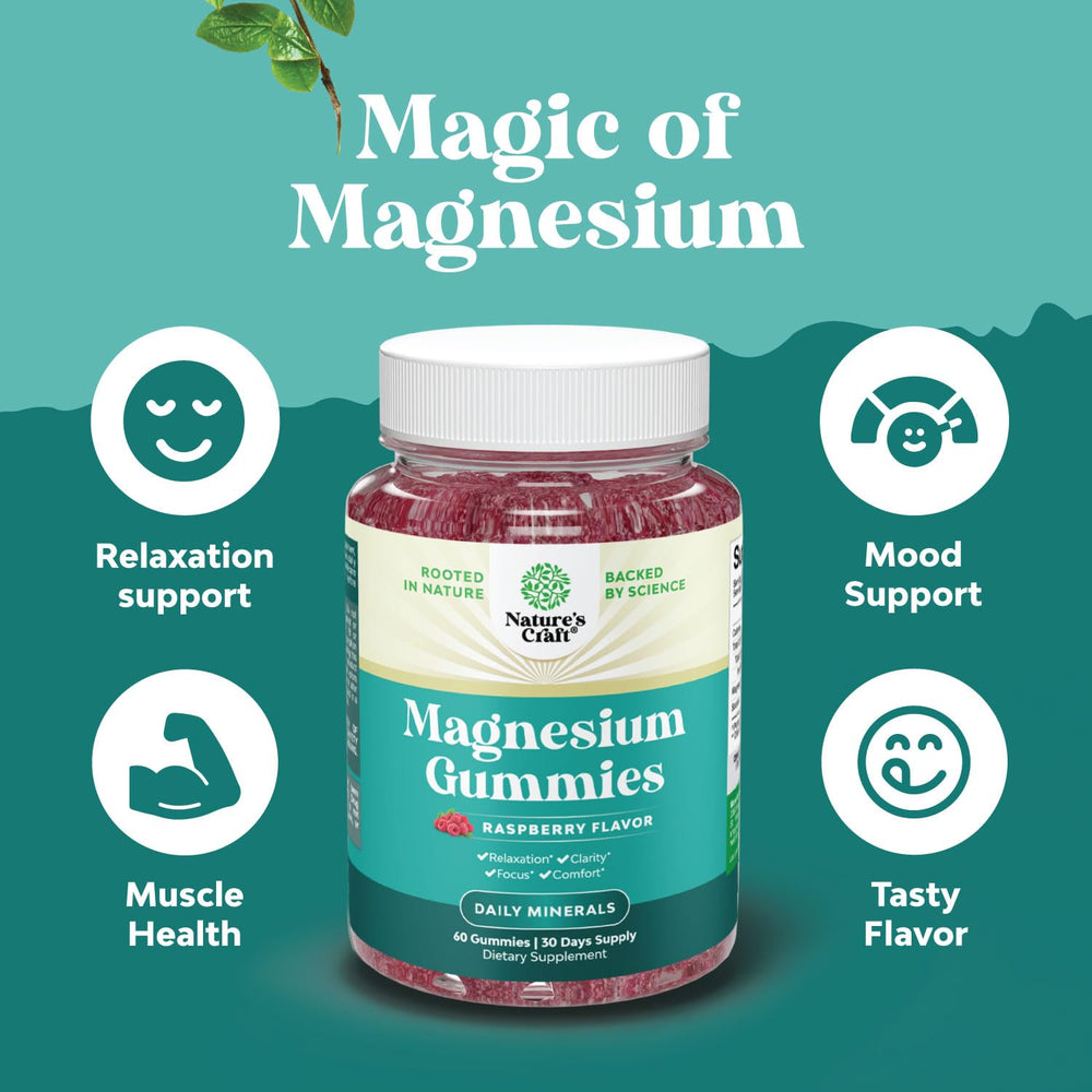 Calm mind sleep aid magnesium soft chews with raspberry