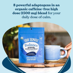 Calm Mushroom Blend added to a smoothie