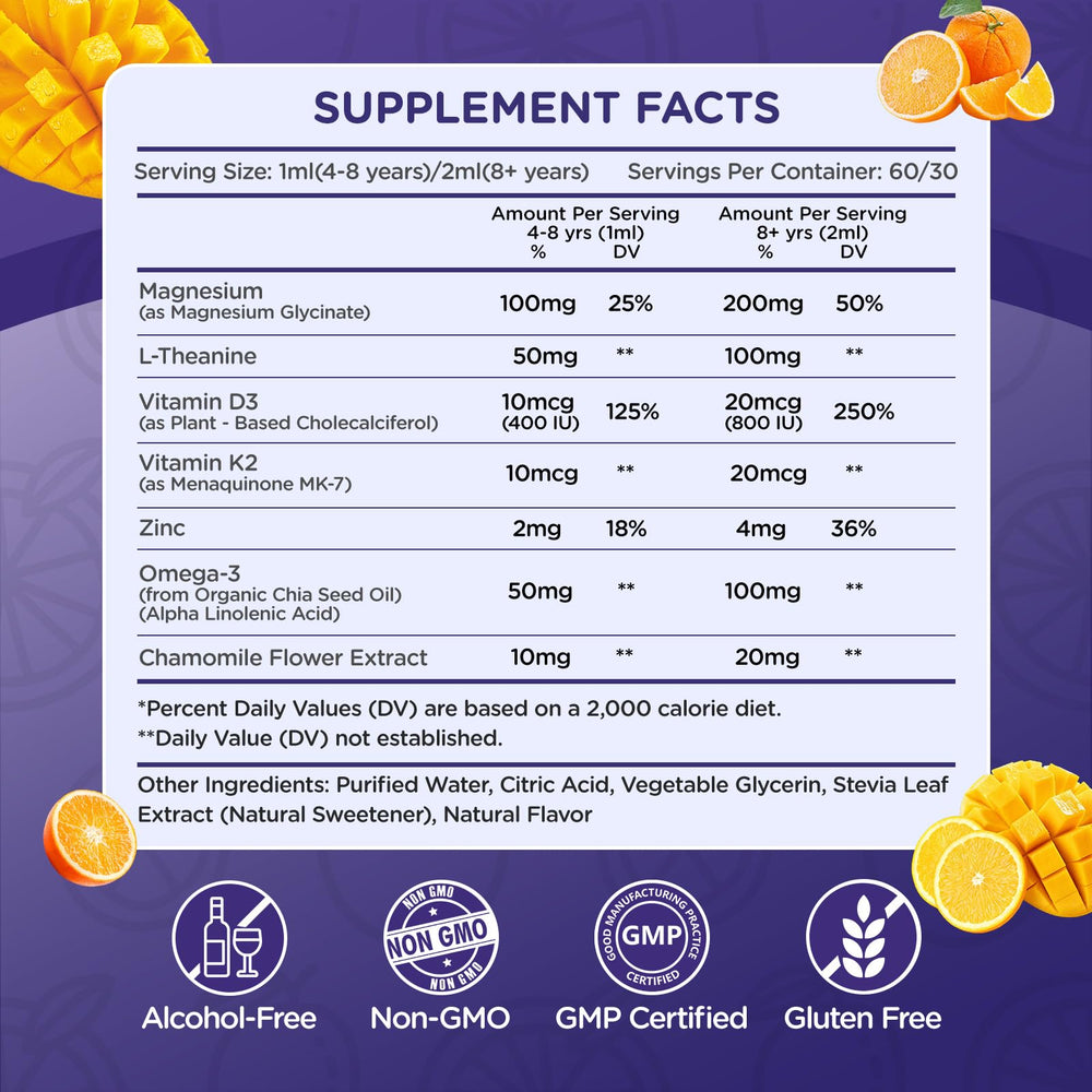 Graphic depicting relaxation and sleep support for children
