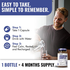 Product image highlighting calm, sleep and leg cramps support