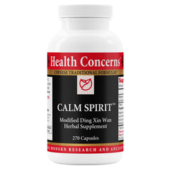 Health Concerns Calm Spirit bottle and capsules for stress relief