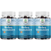 Bottle of Calming Gummies for Adults with Ashwagandha and Magnesium on a clean background