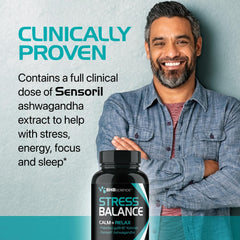 Illustration showing stress relief and cortisol reduction