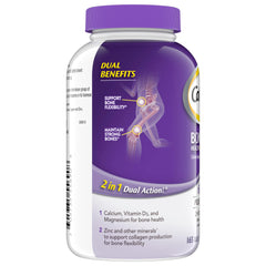 Caltrate bottle shown with tablets beside it