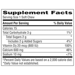 On-the-go portion showing Vanilla Creme soft chews