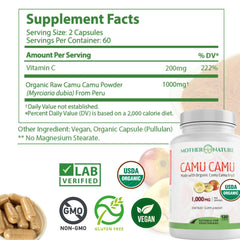Camu Camu powder used in vegan capsules